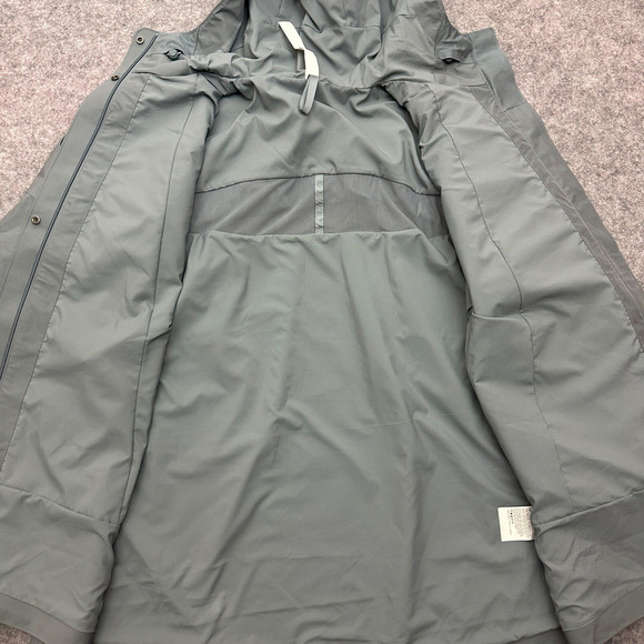 Lululemon Mid-Length Waterproof Rain Coat Jacket BGIB Belgian Blue Gray Size L - Picture 6 of 16